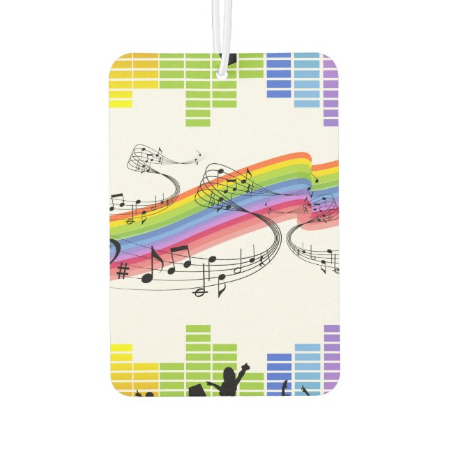 Keep on dancing car air freshener (Back)