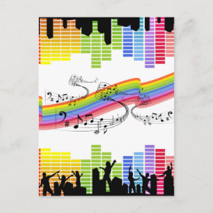 Keep on dancing postcard