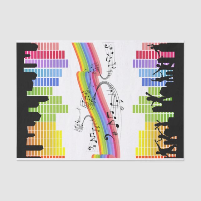 Keep on dancing tissue paper (Front)