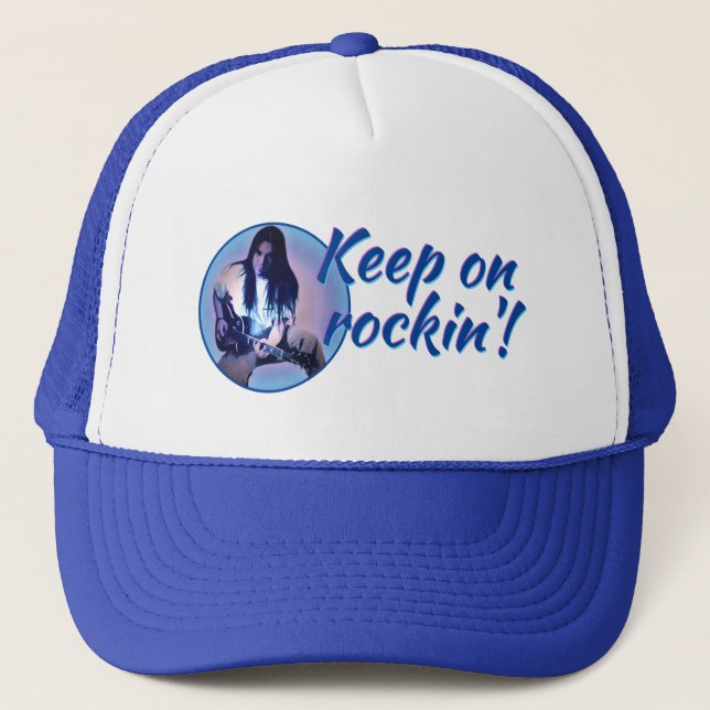 Keep on rockin'! trucker hat (Front)