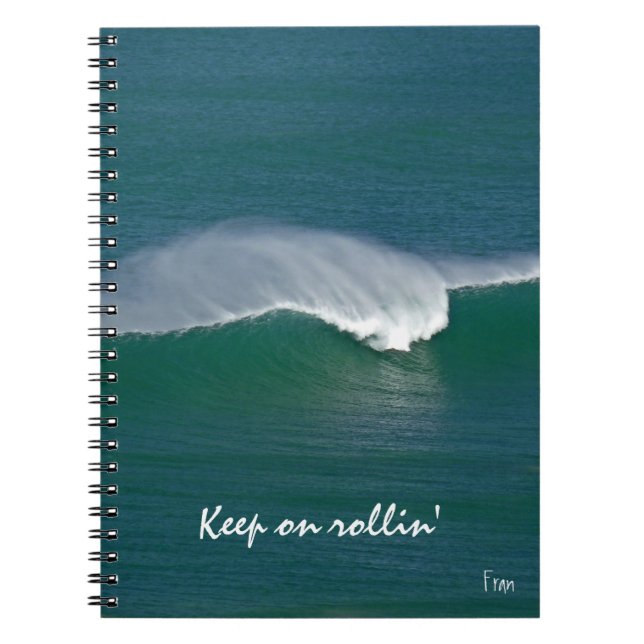 keep on rollin' spiral notebook (Front)
