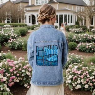 KEEP ON ROWING - ROE ROE ROE YOUR VOTE DENIM JACKET