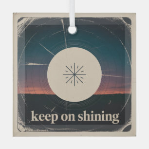 Keep On Shining Glass Tree Decoration