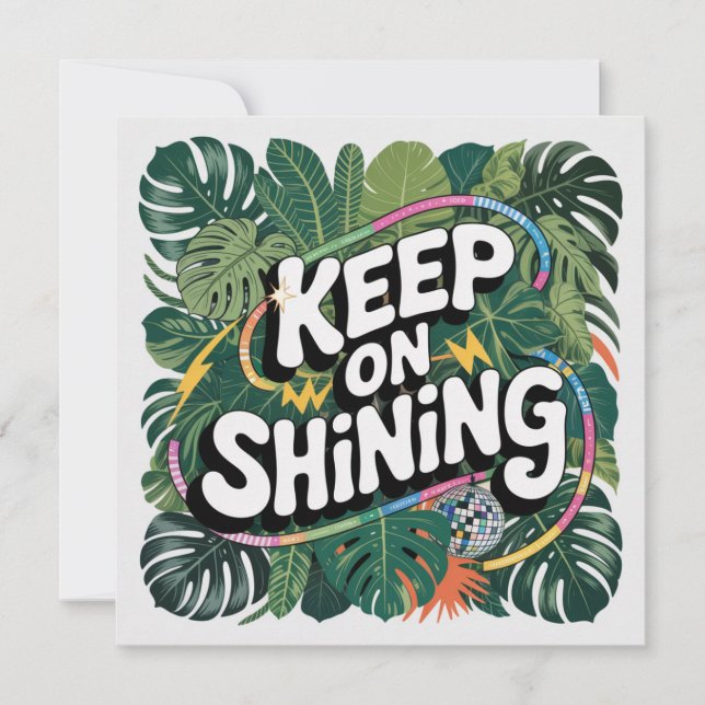 Keep On Shining Holiday Card (Front)