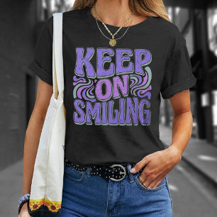 "Keep On Smiling" Retro Groovy vintage T-Shirt 