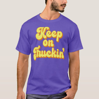 Keep on Truckin 1970s Yellow Vintage Retro T-Shirt