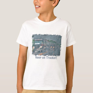 "Keep on Truckin'" Rainstorm Big Rig Truck T-Shirt