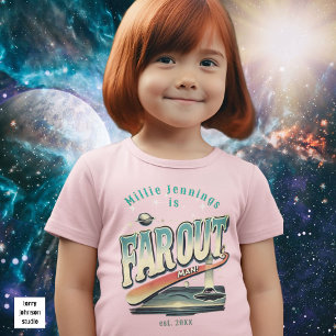 Keep On Truckin’ Retro 60s Personalised Pink Toddler T-Shirt