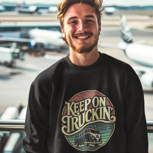 Keep On Truckin’ Retro 60s Personalised  Sweatshirt