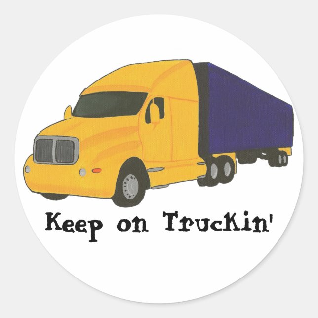 Keep on Truckin', truck on Affirmation stickers (Front)
