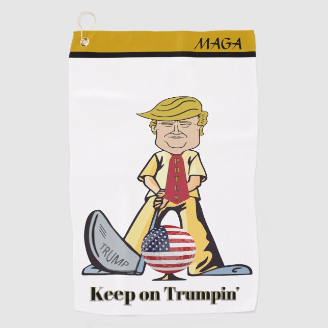 Keep On Trumpin' Golf Towel (Front)