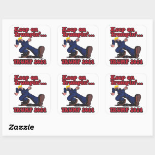 Keep on Trumpin Trump 2024 Square Sticker