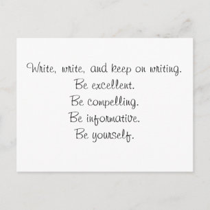 Keep on Writing Postcard
