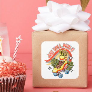 Keep or design your own - button square sticker
