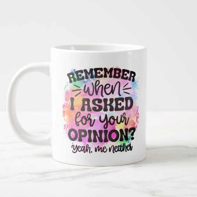 Keep or design your own  -  giant coffee mug (Left)