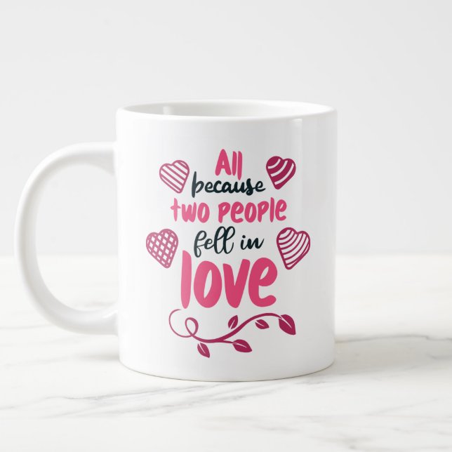 Keep or design your own -mug giant coffee mug (Left)