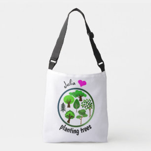 Keep Our Planet Green Plant More Trees Crossbody Bag