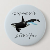 Keep our Seas Plastic Free Dolphin Killer Whale