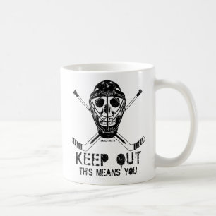 Keep Out Hockey Goalie Coffee Mug