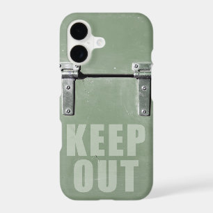 Keep out metal door