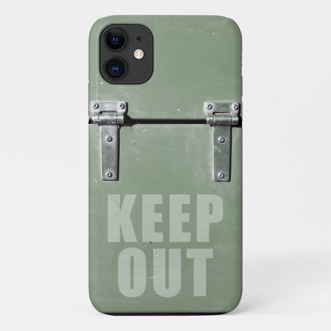 Keep out metal door Case-Mate iPhone case (Back)