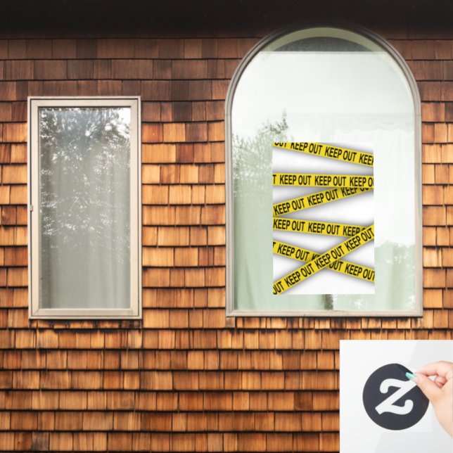 Keep out stay away do not cross police tape 3d (Home Window)