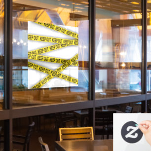 Keep out stay away do not cross police tape 3d