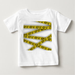 Keep out stay away do not cross police tape 3d baby T-Shirt