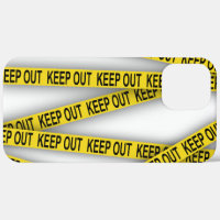 Keep out stay away do not cross police tape 3d