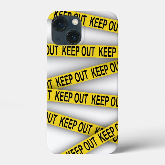 Keep out stay away do not cross police tape 3d Case-Mate iPhone case (Back)