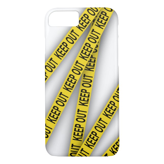 Keep out stay away do not cross police tape 3d Case-Mate iPhone case (Back)