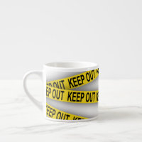 Keep out stay away do not cross police tape 3d