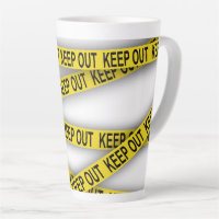 Keep out stay away do not cross police tape 3d