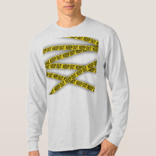 Keep out stay away do not cross police tape 3d T-Shirt