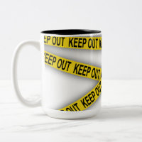 Keep out stay away do not cross police tape 3d
