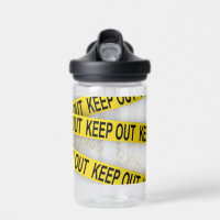Keep out stay away do not cross police tape 3d