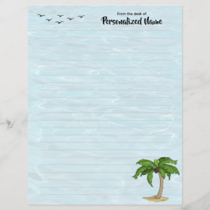 Keep Palm Lined Paper Sheet