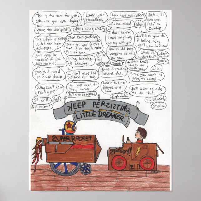 Keep Persisting, Little Dreamer 11x14 Poster (Front)