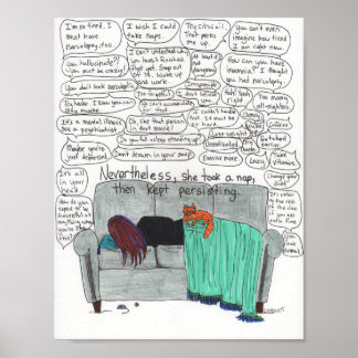 Keep Persisting (Narcolepsy) Poster