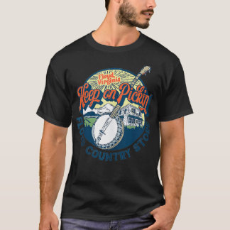 Keep Pickin' - Floyd Country Store Vintage Banjo G T-Shirt