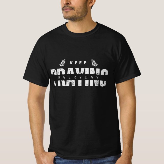 Keep praying everyday,  Religious T-Shirt (Front)