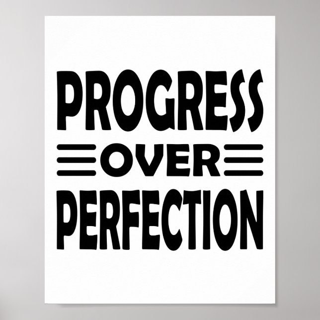Keep Progressing | Growth Before Perfection Poster (Front)
