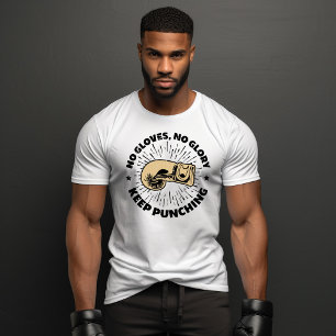 Keep Punching Motivational Boxing Training Workout T-Shirt