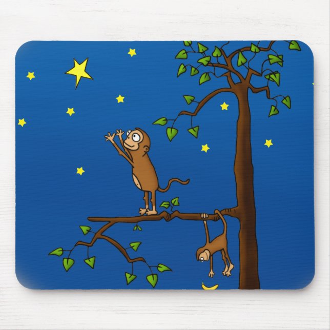Keep Reaching Monkey Mousepad (Front)