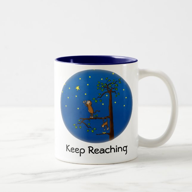 Keep Reaching Monkey Mug (Right)