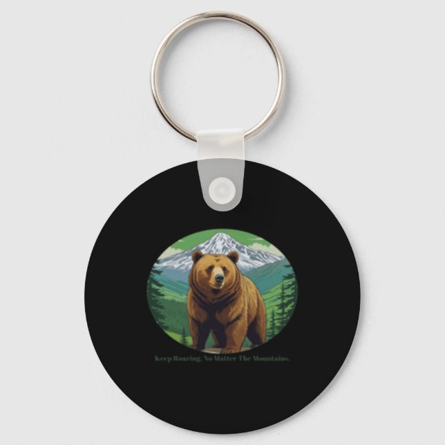 Keep Roaring  Key Ring (Front)