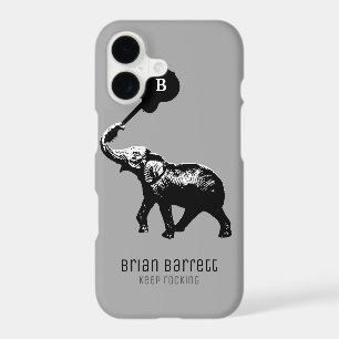Keep rocking, elephant with guitar