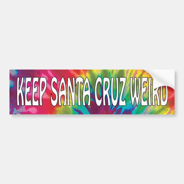 Keep Santa Cruz Weird Bumper Sticker (Front)