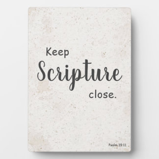 Keep Scripture Close — Faith‑Friendly Plaque