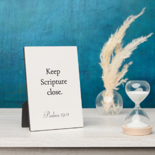 Keep Scripture Close Psalms 19:11 Plaque